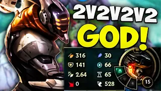 I'm PLAYING URF with MASTER YI in 2v2v2v2!! League Of Legends Gameplay