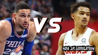 Atlanta Hawks vs Philadelphia 76ers - Full Game | Oct 29, 2018 | NBA 2k19