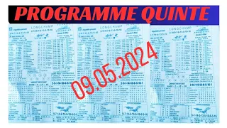 Programme Quinté PMU de demain 09.05.2024