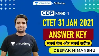 CTET 31st January 2021 Exam Analysis Paper 1 l CDP