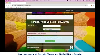 tutorial iscrizione mensa scolastica