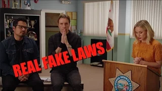 Dax Shepard, Michael Pena and Kristen Bell Play... REAL FAKE LAWS | CHIPS