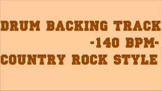 COUNTRY ROCK STYLE DRUM BACKING TRACK -140 BPM-