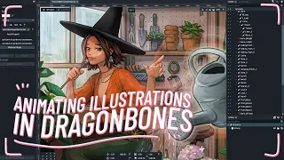 Animating Illustrations in Dragonbones - Full Tutorial : Setup, Rigging, Beginner Basics