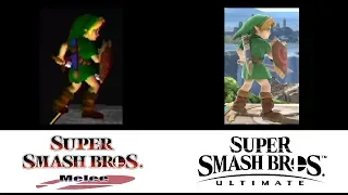 Evolution of Young Link's Moveset in Super Smash Bros. (2001-2018)