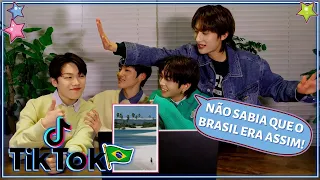 GRUPO DE KPOP REAGE A PAISAGENS DO TIKTOK BRASIL (COM TOZ)