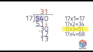 Long division with 2-digit divisors. Grade 5