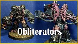 Joyful Painting - Chaos Obliterators - Flesh and metal intertwined - A pain to paint.