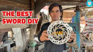 The Best Sword DIY From Motor Brake Disc.