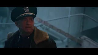 Greyhound (2020): Tom Hanks Attacking German U-Boat Submarine Scene