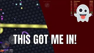 Slither.io Secret Level Beaten!!!