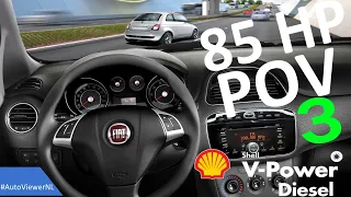 FIAT PUNTO 1 3 Multijet 85HP POV AUTOBAHN Drive - РАСХОД ТОПЛИВА