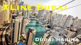 XLine Dubai. Zipline in Dubai Marina