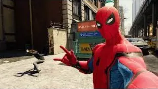 MARVEL SPIDERMAN, HOMECOMING SUIT FLAWLESS COMBAT,STEALTH AND FREE ROAM.