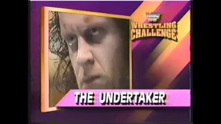 Undertaker in action   Wrestling Challenge Jan 12th, 1992