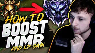 TEACHING YOU HOW TO BOOST YOUR MMR AND LP GAINS | Sanchovies