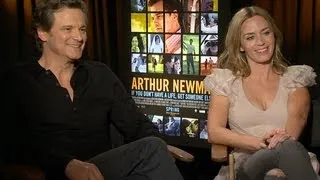 Colin Firth and Emily Blunt Reveal The Secret To Shooting Love Scenes on "Arthur Newman"