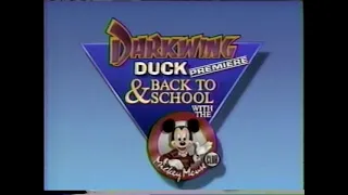 (September 8, 1991) Commercials during Darkwing Duck premiere, Mickey Mouse Club (KCAL-TV 9 LA)