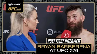 Bryan Barberena on his epic fight with Robbie Lawler! 🔥 | UFC 276 Post Fight Interview