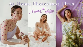 4 Floral Photos To Try At Home 🌸 (Self-timer & without photographer)