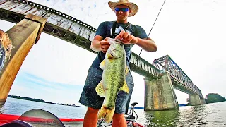 Fishing BRIDGES for BIG FISH! (Summer Fishing at Eufaula Lake)