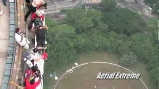 Gary Connery: BASE jump from KL Tower 4
