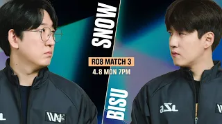[ENG] ASL S17 Ro.8 Match 3 (Bisu vs Snow) - ASL English (StarCastTV English)