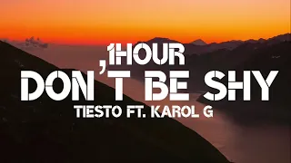 Tiesto - Don't Be Shy (1Hour) Ft. Karol G
