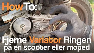 Trimme scooter / moped - Fjerne variator ring