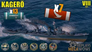 Kagerō 7 Kills & 172k Damage | World of Warships Gameplay