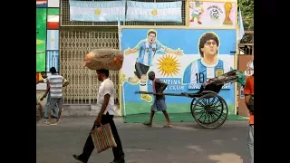 Diego Maradona arrives in Kolkata ahead of charity match against Sourav Ganguly