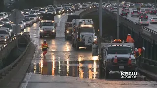 FLOODED ROADS:  Flooded Bay Area roads cause traffic headaches