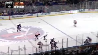 Vincent Lecavalier wrist shot goal 3-1 Philadelphia Flyers vs NY Islanders 10/26/13 NHL hat trick