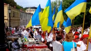 24 серпня 2014 року -  Київ, День незалежності, парад вишиванок