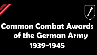 Common Combat Awards of the German Army 1939-1945