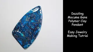 Dazzling Mokume Gane Polymer Clay Pendant - Easy Jewelry Making Tutorial