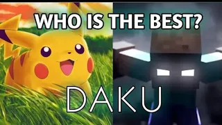 DAKU - Pikachu Vs Herobrine | Minecraft Vs Pokemon