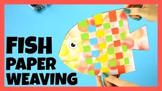 Fish Paper Weaving Craft - paper crafts for kids