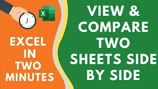 View & Compare Two Sheets SIDE-BY-SIDE in the Same Excel File