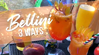 PEACH BELLINI COCKTAIL - 3 WAYS | New Years Eve Cocktails | Rob's Home Bar