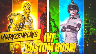 1V1 TDM ROOM |1V1 STREAK MATCH |CUSTOM ROOM | BGMI LIVE | PUBG LIVE | MrRyzenLIVE | 30RS WIN 💞😉