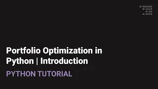 Portfolio Optimization in Python | Introduction