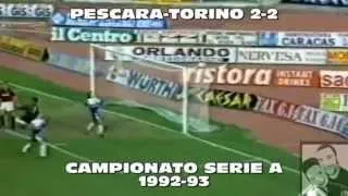 Serie A 1992-1993, day 04 Pescara - Torino 2-2 (Aguilera, Sordo, 2 Borgonovo)