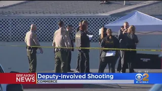 LA Deputy Shoots, Kills Woman, Wounds Man After Being Attacked At Commerce Gas Station