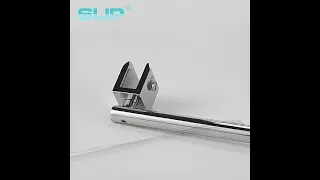 Frameless glass stainless steel adjustable support bar for shower door, wall mount rail SB602-19-750