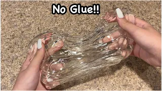 How To Make No Glue Clear Slime!! 🫧🤍🫧 Easiest Way How To Make No Glue Clear Slime!!