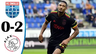 PEC Zwolle vs Ajax 0-2 All Goals & Highlights 11/09/2021 HD