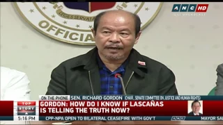 Gordon rejects probe into Lascanas' new claims on DDS