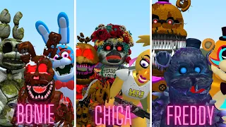 ALL NIGHTMARE ANIMATRONICS AND CHARACTERS In Garry's Mod! (FNAF and Poppy Playtime)