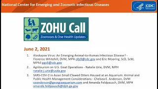 CDC ZOHU Call June 2, 2021